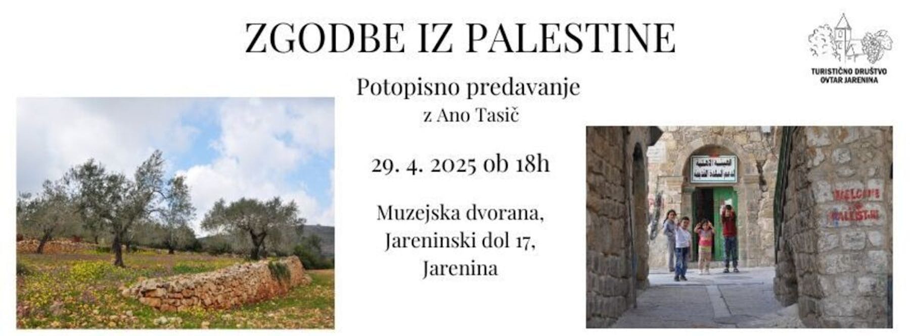 ZGODBE IZ PALESTINE - PREDAVANJE ANE TASIČ